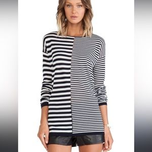 Alexander Wang Resort Collection Striped top with open detail